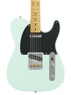 Fender Vintera 50s Telecaster Modified Guitar Maple Neck Surf Green with Bag